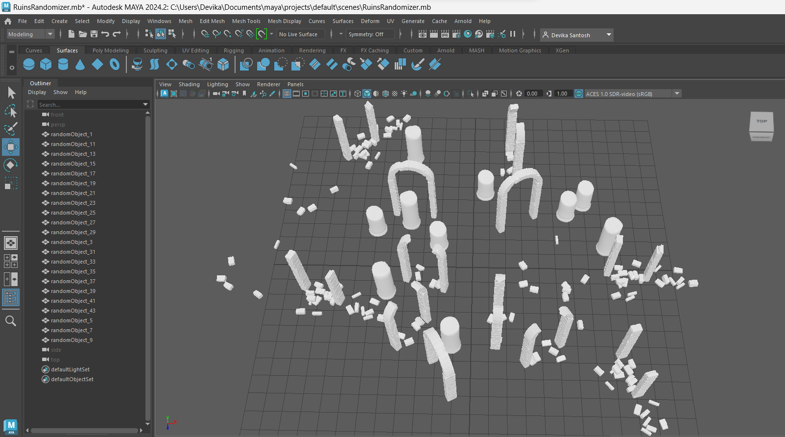 Archeological Ruins Generator Tool